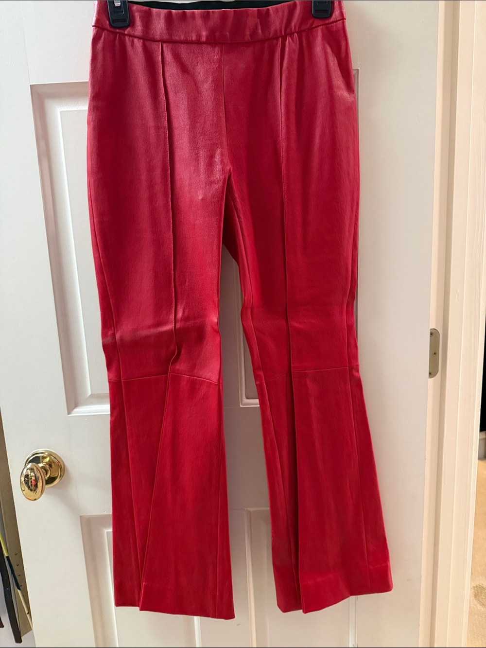 Rosetta Getty Red Flare Wide-Leg Jeans